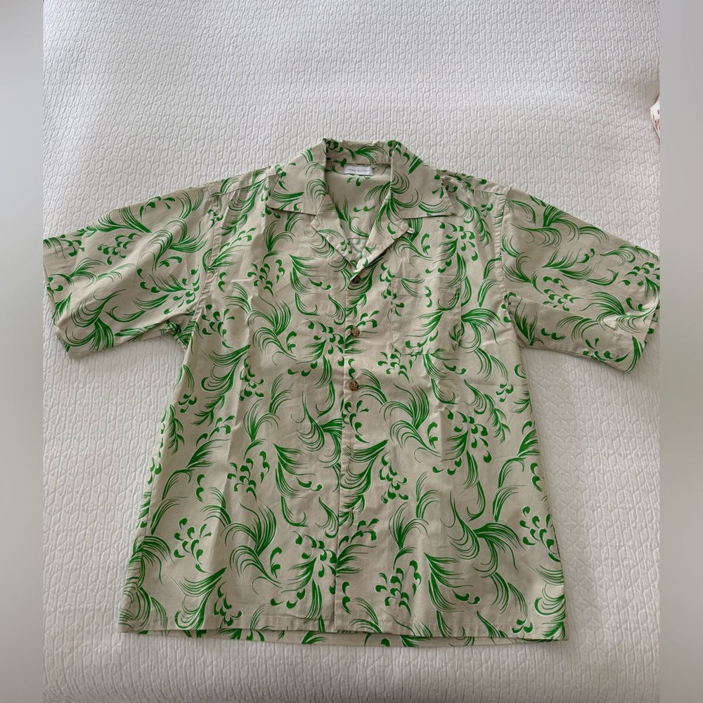 John Elliot Green Patterned Shirt Size 1/Small